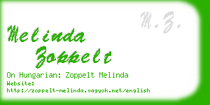 melinda zoppelt business card
